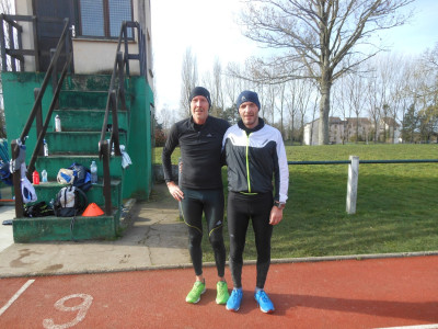 6 x 1000m à allure spé 10 km pour Philippe et Emmanuel